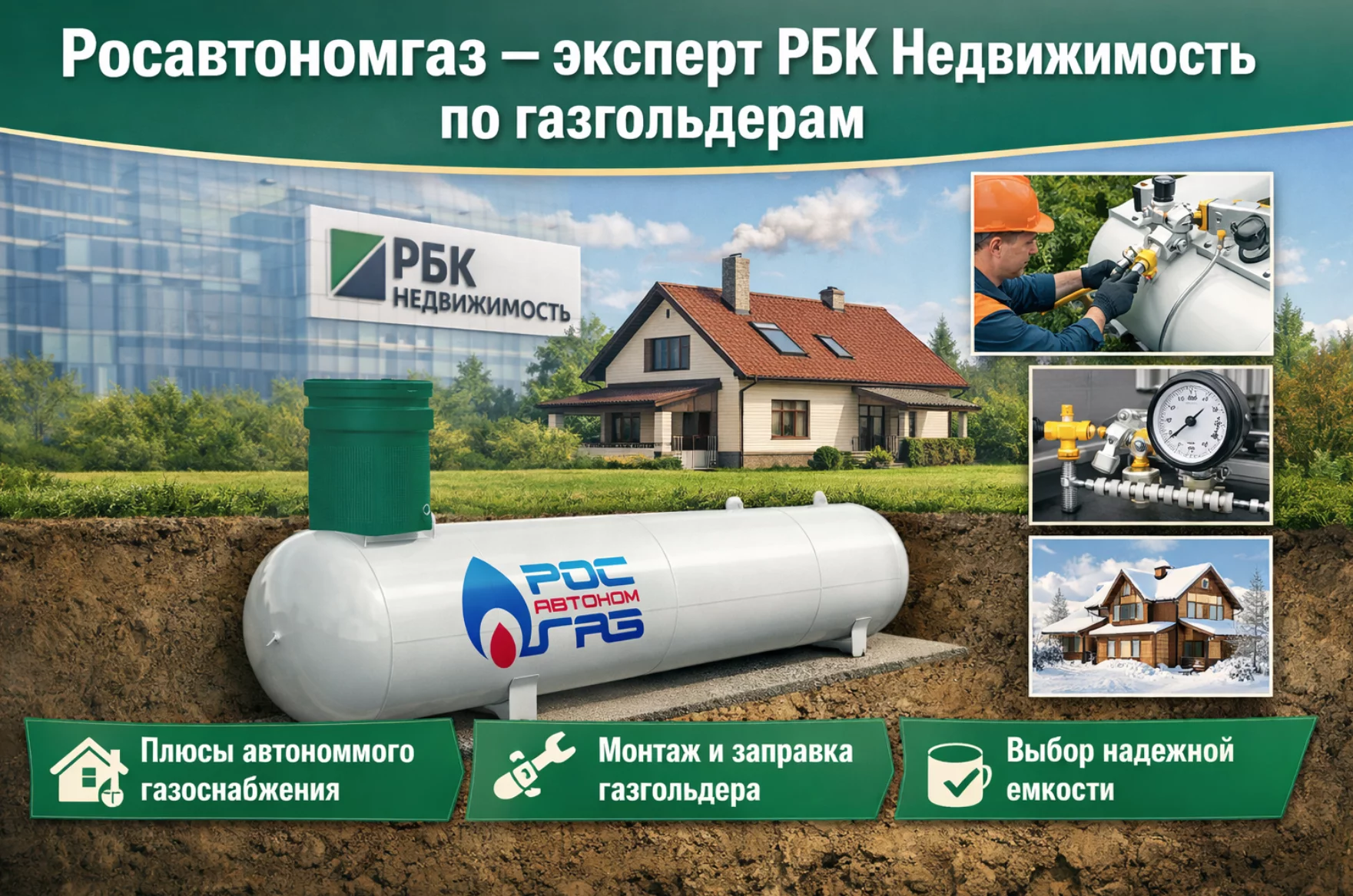 Росавтономгаз — эксперт РБК Недвижимость по газгольдерам